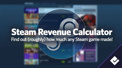 calculate revenue from steam games.